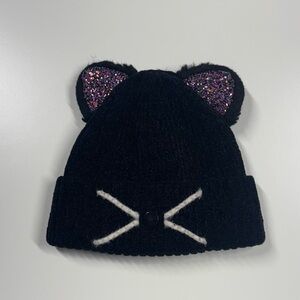 Kids Black Cat Ear Beanie